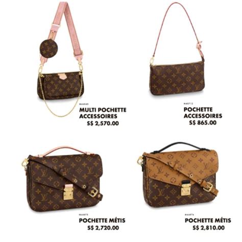 singapore lv price list|louis vuitton artsy singapore price.